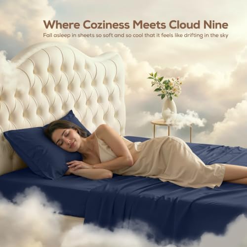 Twin XL Sheets Set, 3 Pieces 16" Deep Pocket Hotel Luxury Sheets - Image 4