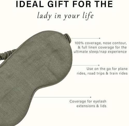 Eye mask Pure Linen Sleep Mask - Image 3