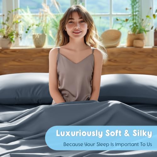 SONORO KATE 1000 Series 100% Egyptian Cotton Twin Sheets, Extra Deep Pocket - Image 4