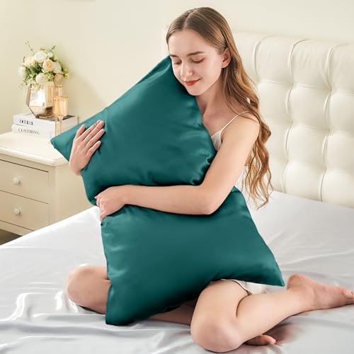 INFIIXSO Silk Pillow Cases 2 Pack, Standard Size, Hidden Zipper - Image 3