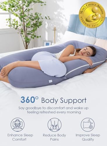 QUEEN ROSE Pregnancy Pillow, U Shaped Full Body Pillows - Image 2