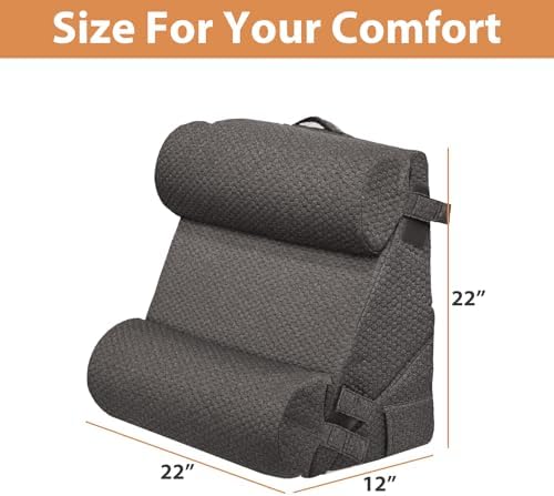 BIEEZZK 4PCS Wedge Pillow Set for After Surgery, Back Pillow for Bed Sitting up - Image 5