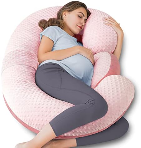 QUEEN ROSE E Shaped Pregnancy Pillows, Detachable Maternity Body Pillow by QUEENROSE