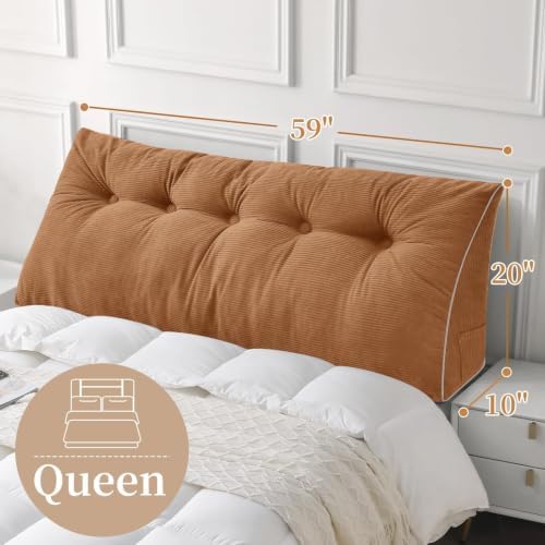 Sasttie Headboard Pillow Queen, Wedge Pillow Headboard - Image 5