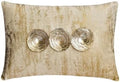 The HomeCentric Decorative Pillow Covers Silver & Gold Pack of 2, Jacquard Foil by TheHomeCentric
