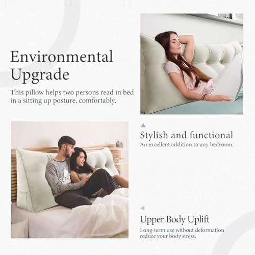 14 lbs Thickened King Headboard Pillow - Image 4