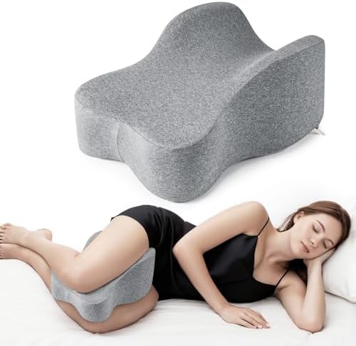 Long Knee Pillow for Side Sleepers Separates Full Thighs for Alignment by Anzhixiu