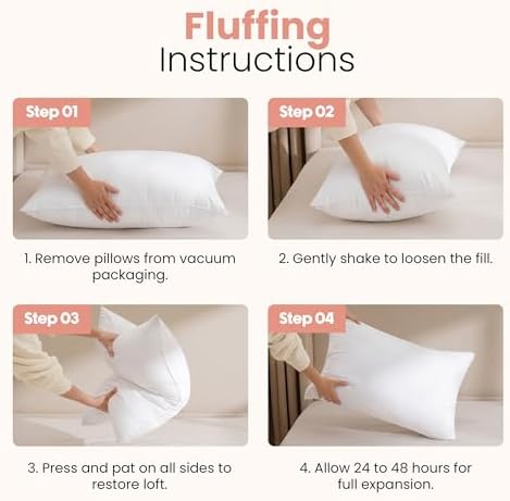 Utopia Bedding 12x20 Pillow Inserts, 2 Pack - Image 3