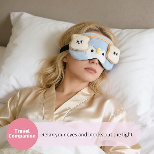 PERFECTSIGHT Sleep Eye Masks, Cute Penguin Sleep Eye Cover Lightweight - Image 3