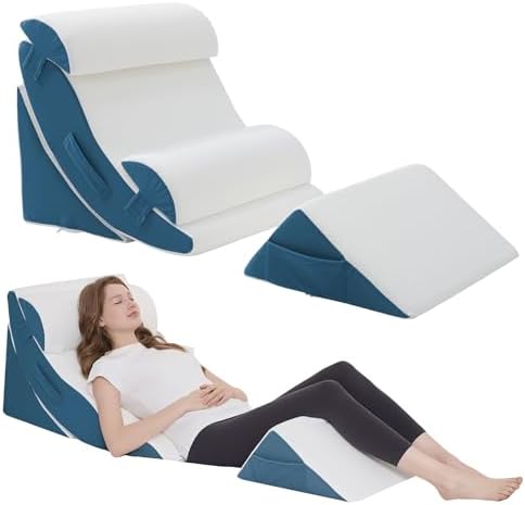 Wedge Pillow Set for After Surgery – 5PCS Orthopedic Bed Wedge Pillow Set for by Unknown