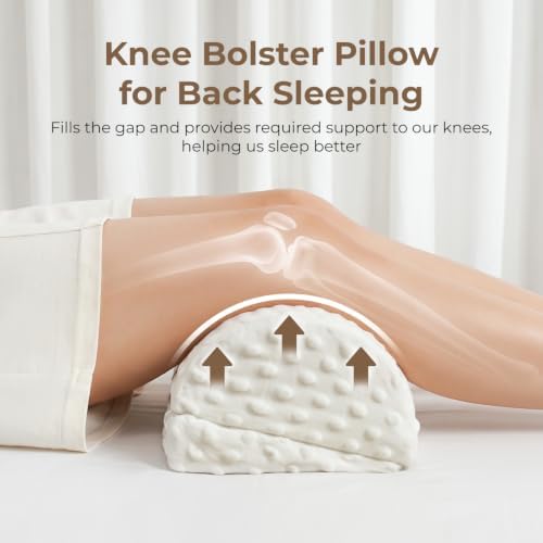 Half Moon Leg Bolster for Back Sleeping Relieve Lower Back, Knee Leg Stress - Image 4