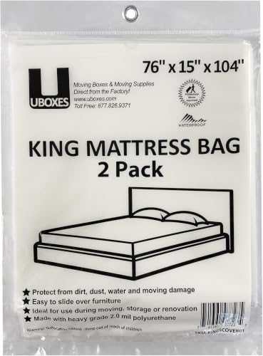 Uboxes King Mattress Poly Covers by uBoxes