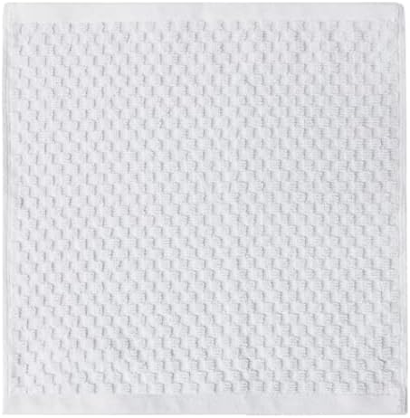 COTTON CRAFT Euro Spa Waffle Wash Cloth - Set of 12 White Washcloth - Image 3