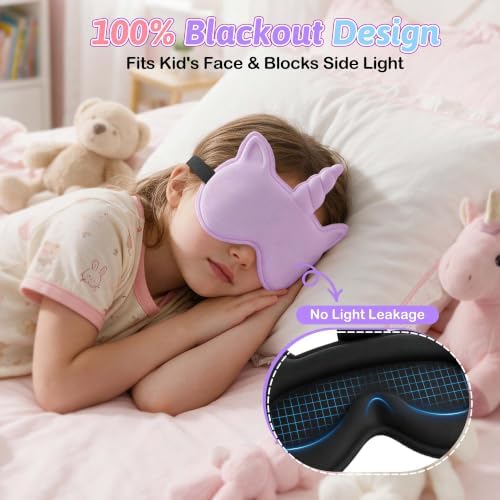 Kids Sleep Mask, Contoured 3D Sleeping Eye Mask - Image 3