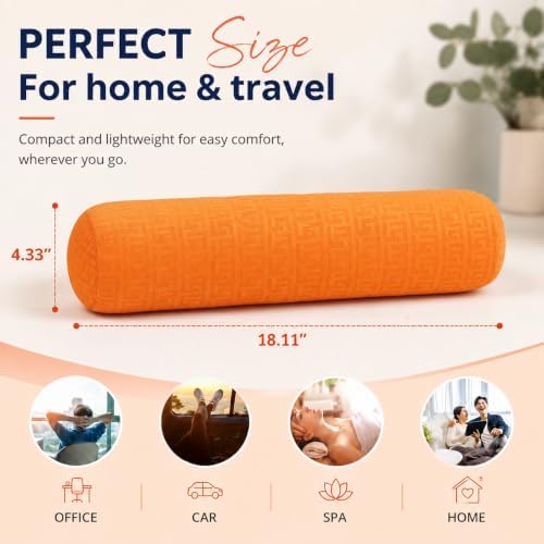 Neck Roll Pillow, Cervical Neck Pillow Bolster Pillow - Image 4
