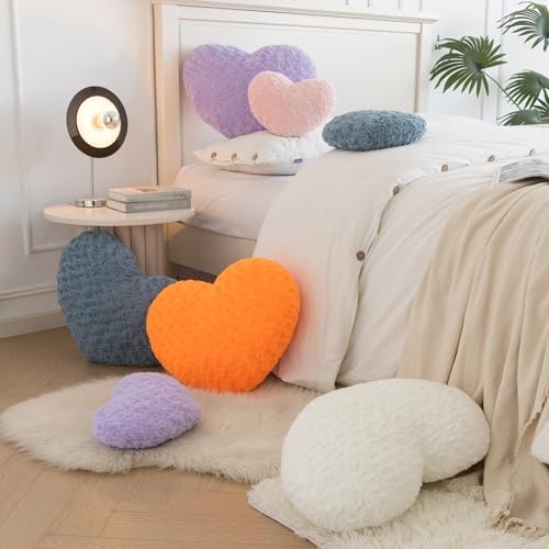 Heart Pillow, Soft Heart Shaped Pillow - Image 5