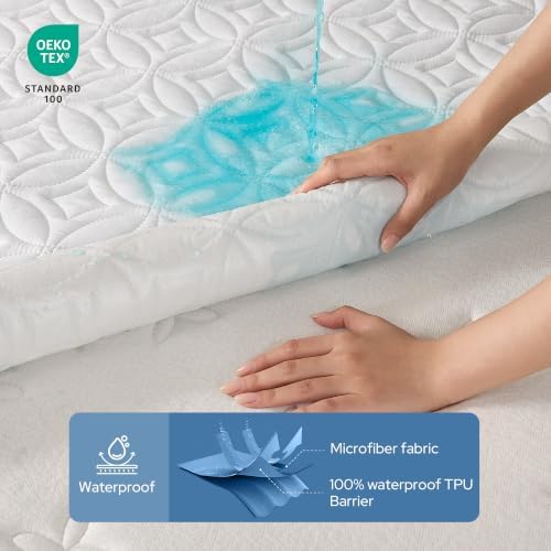 BEDLORE Waterproof Mattress Protector, California King Size Mattress Pad - Image 3