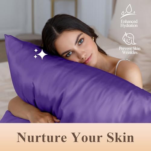 Silk Like Satin Pillowcase Cal King Size, 2 Pack, 20x40 Inches - Image 4