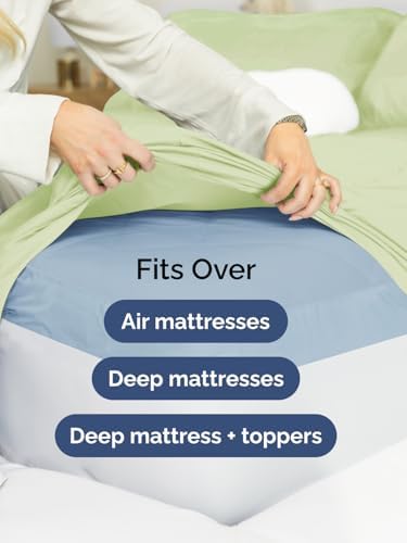 CGK Linens Extra Deep Split King Fitted Sheet Only - Image 6