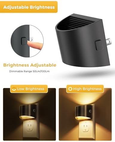 L LOHAS LED Night Lights Plug into Wall 4 Pack, Dusk to Dawn Nightlight - Image 5