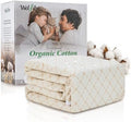 Waterproof Mattress Protector Organic Cotton Blend Cover Full Beige by Unknown