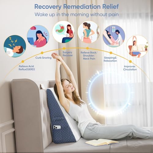 Welzona Wedge Pillow for Sleep Apnea, 10inch Bed Wedge - Image 5