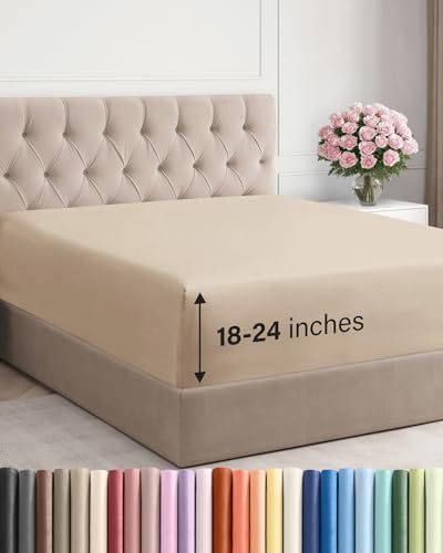 CGK Linens Extra Deep Cal King Fitted Sheet by CGKUnlimited