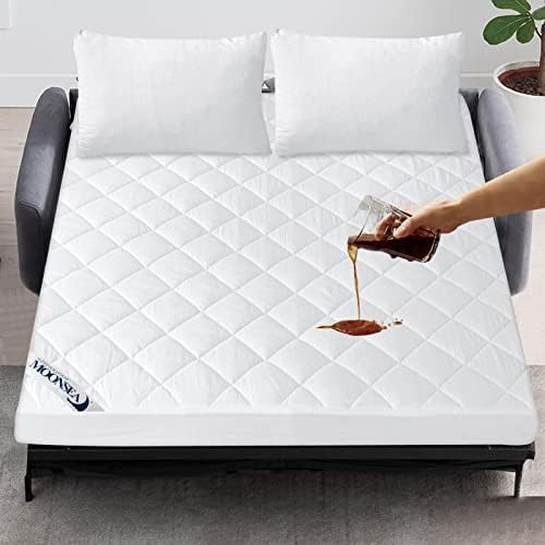 Waterproof Sofa Bed Mattress Pad, Queen Sleeper Sofa Mattress Protector by Moonsea