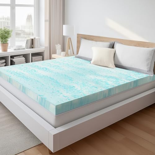 Sweetcrispy Mattress Topper King, Memory Foam, 4 Inch Cooling Pad by Sweetcrispy
