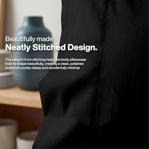 QUEENSBAY Body Pillow Case, 1 Pack, Soft Microfiber Long Pillow Cover, - Image 2