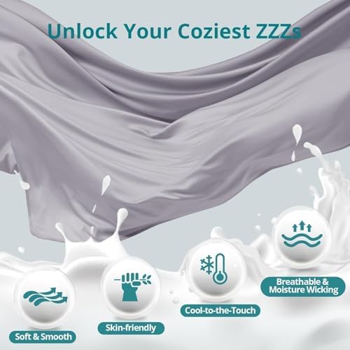 Cooling Pregnancy Pillows for Sleeping, Light Grey - Image 5