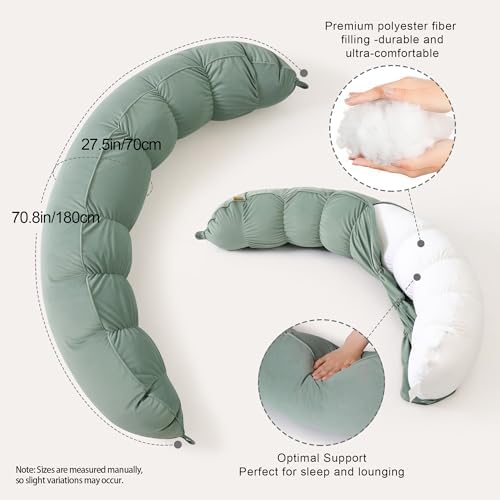 Peallow – Long Round Body Pillow - Image 3