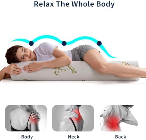 Body Pillow for Adults, Long Pillow for Back, Hip and Knee Support, Side - Image 4