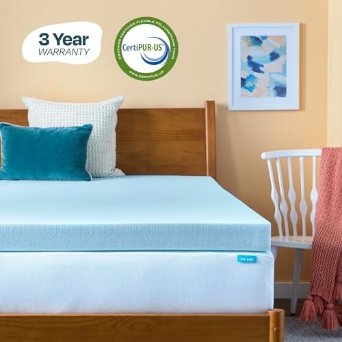 Linenspa Memory Foam Mattress Topper, Twin Size - Image 6