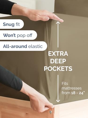 CGK Linens Extra Deep Split King Fitted Sheet - Image 2