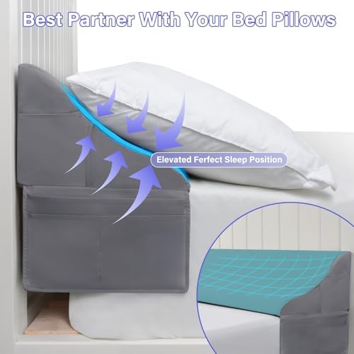 Vekkia Queen Bed Wedge Pillow for Headboard Gap-0–6" Mattress Gap Filler - Image 6