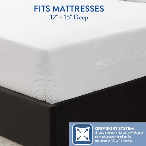 SureFit Twin Size Mattress Protector, Zippered Encasement, 100% Waterproof - Image 6