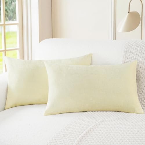 CaliTime Decorative Couch Throw Pillow Covers 26 X 16 Inches Beige by CaliTime