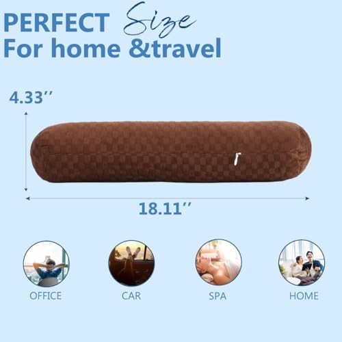 Neck Roll Pillow, Cervical Neck Pillow Bolster Pillow - Image 4