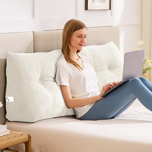 IASEAHK Headboard Pillow King, Wedge Pillow Headboard by IASEAHK
