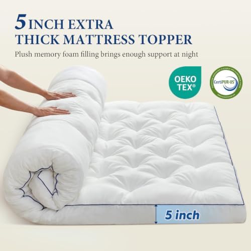 5 Inch Twin Gel Memory Foam Mattress Topper - Image 5