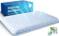 Ultra Thin Flat Pillows for Sleeping, Cooling Slim Memory Foam Pillow 2.75 in by SUPAMODERN