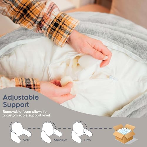Nestl Fur Reading Pillow, Stylish Back Pillow - Image 6