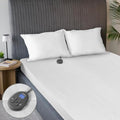 Sunbeam Heated Mattress Pad Quilted 12 Heat Deep Pocket Twin 75x39 by Sunbeam