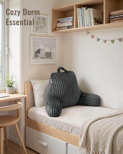 Blissful Diary Reading Pillow for Bed, Backrest Pillow, Slate Gray - Image 7
