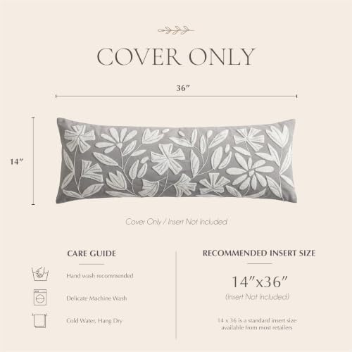BlissBlush Long Lumbar Pillow Cover 14x36 - Image 6