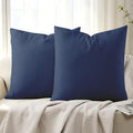 100% Cotton Waffle Weave Throw Pillow Covers Set of 2, 600TC Solid Reverse Side by ShunjieHome