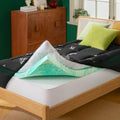 Twin 4-Inch 2-in-1 Cooling Memory Foam Mattress Topper by NiceSleepPlusLife