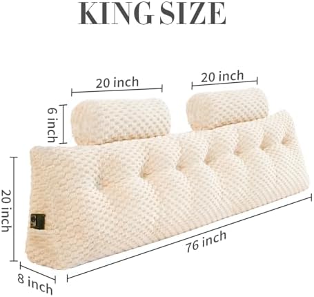 EUHAMS Headboard Pillow King - Image 2