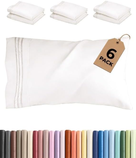 Queen Pillow Cases Set of 6 by CGKUnlimited